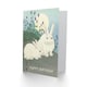 image 2 of Happy Birthday Ohara Koson Rabbits Vintage Japanese Birthday Card