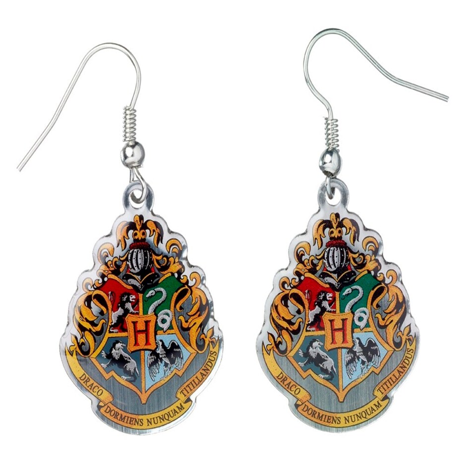 image 1 of Harry Potter Hogwarts Crest Earrings WE0026