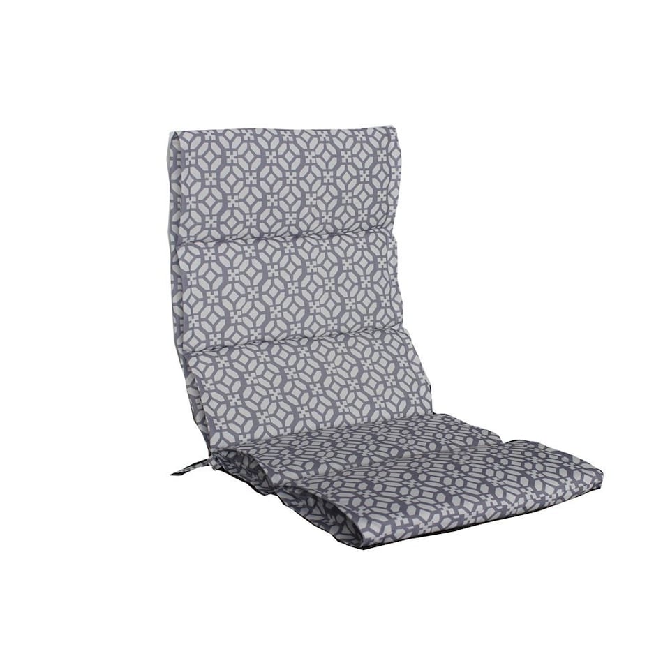 Gardenwize Geo Full Length Bench Seat Pad Cushions Outdoor (Pair)