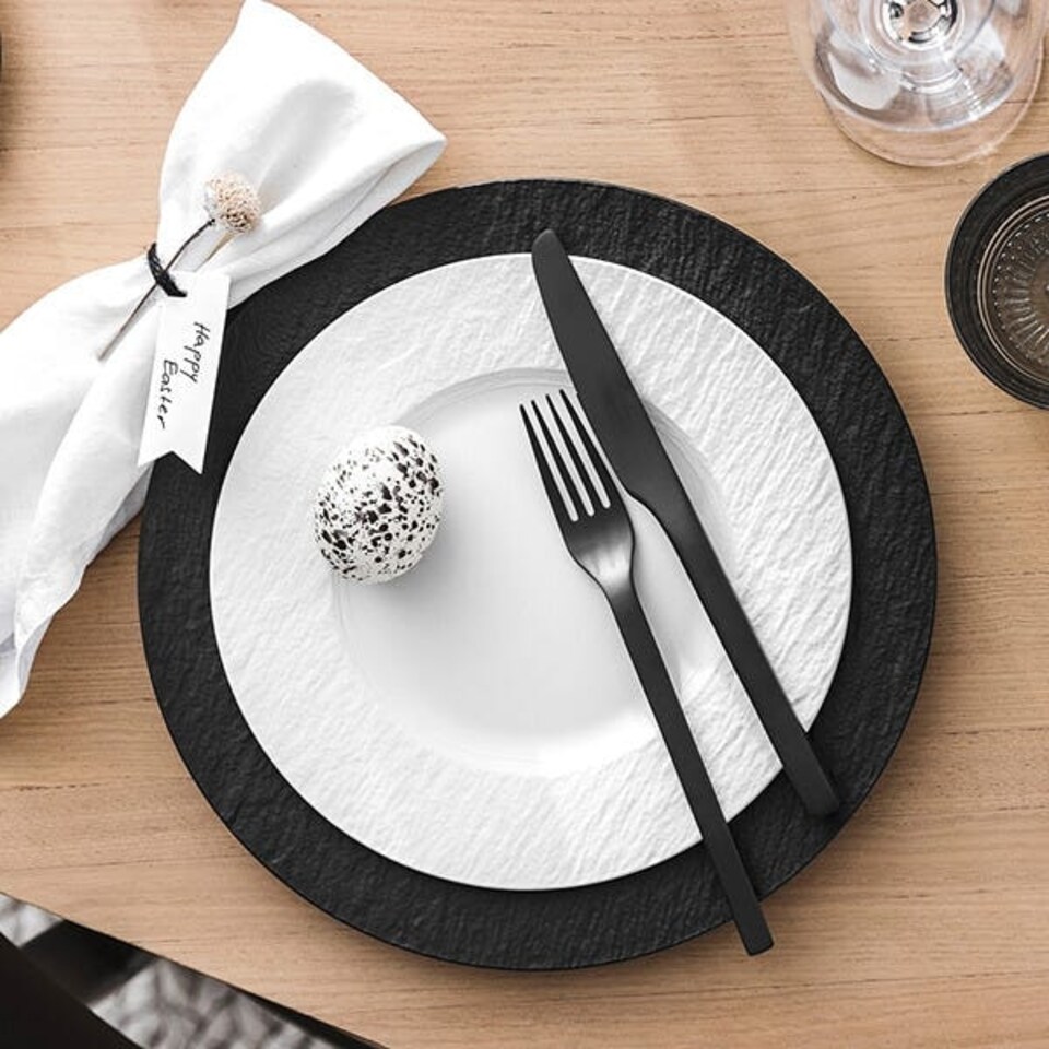 image 1 of Villeroy & Boch Manufacture Rock Noire 16cm Bread & Butter Plate