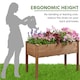 image 5 of Yaheetech Fir Wood Garden Bed Rectangle Raised Planters-120.5 cm L