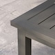 image 8 of Outsunny Aluminium Outdoor Coffee Table Patio Table with Slat Top, Brown
