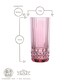 image 3 of Bormioli Rocco America '20s Highball Glasses - 490ml - Lilac Rose - Pack of 6 | Pink | Lilac Rose