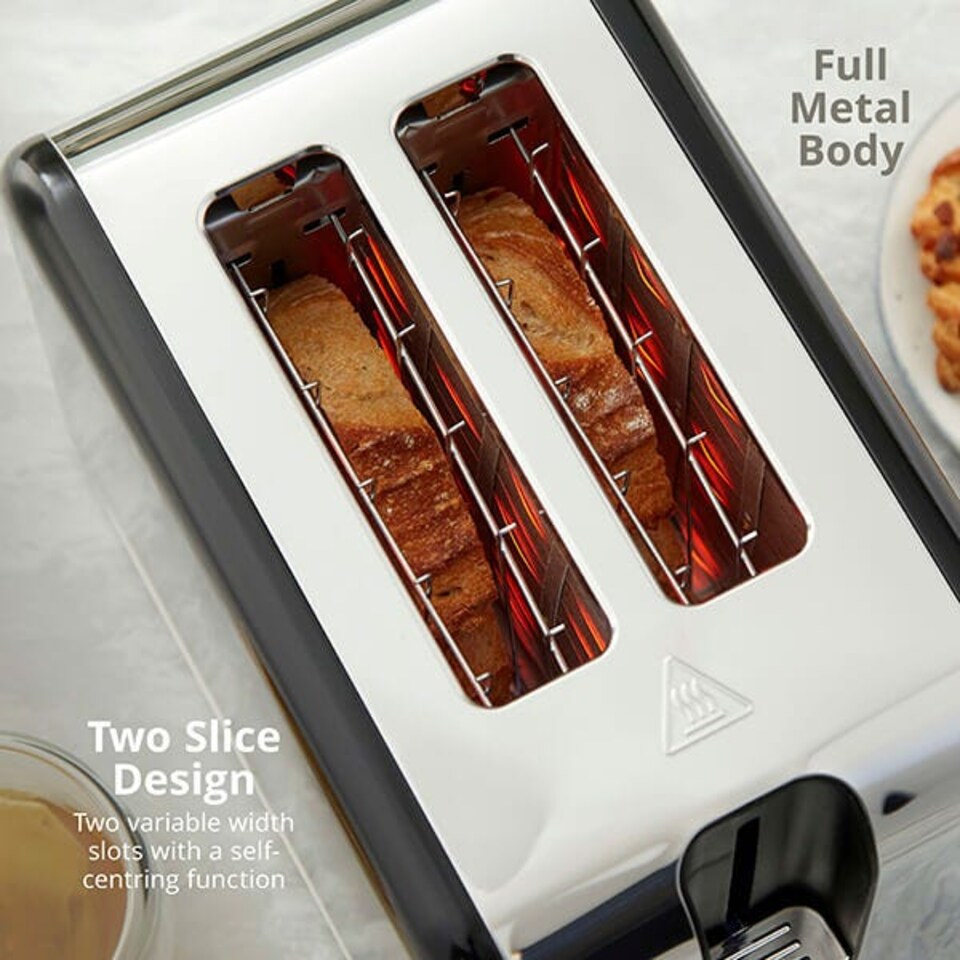 image 1 of Swan Solace Black 2 Slice Toaster