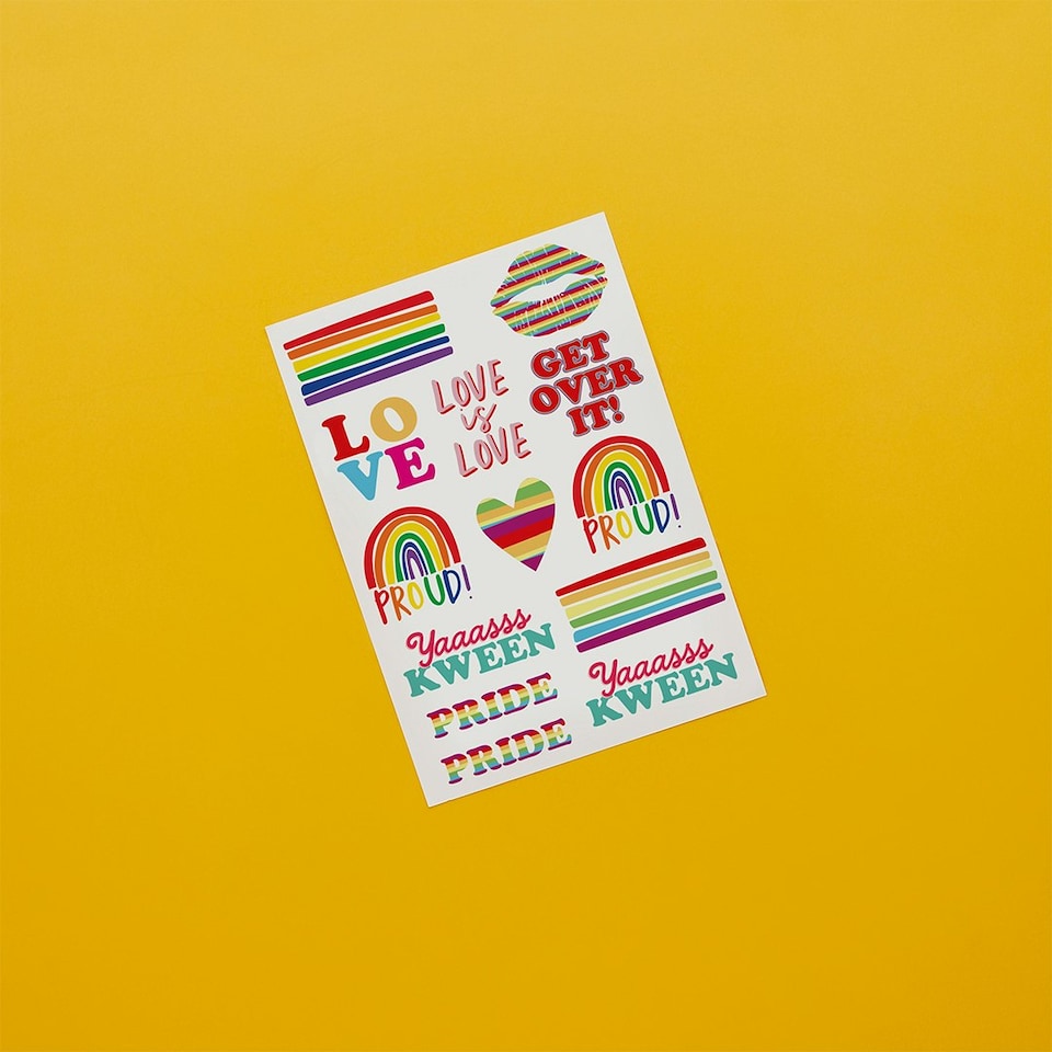 image 1 of Pride Temporary Tattoos - Pack of 2