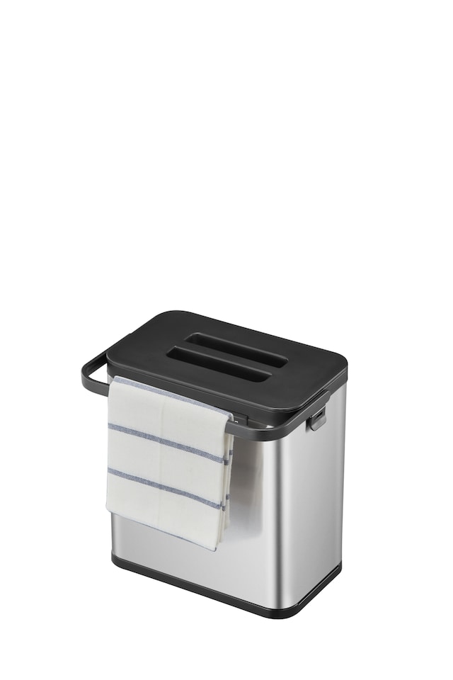 image 1 of EKO Puro Food Waste Caddy 3L Steel