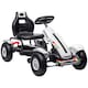 image 1 of HOMCOM Children Pedal Go Kart w/ Adjustable Seat, Inflatable Tyres - White