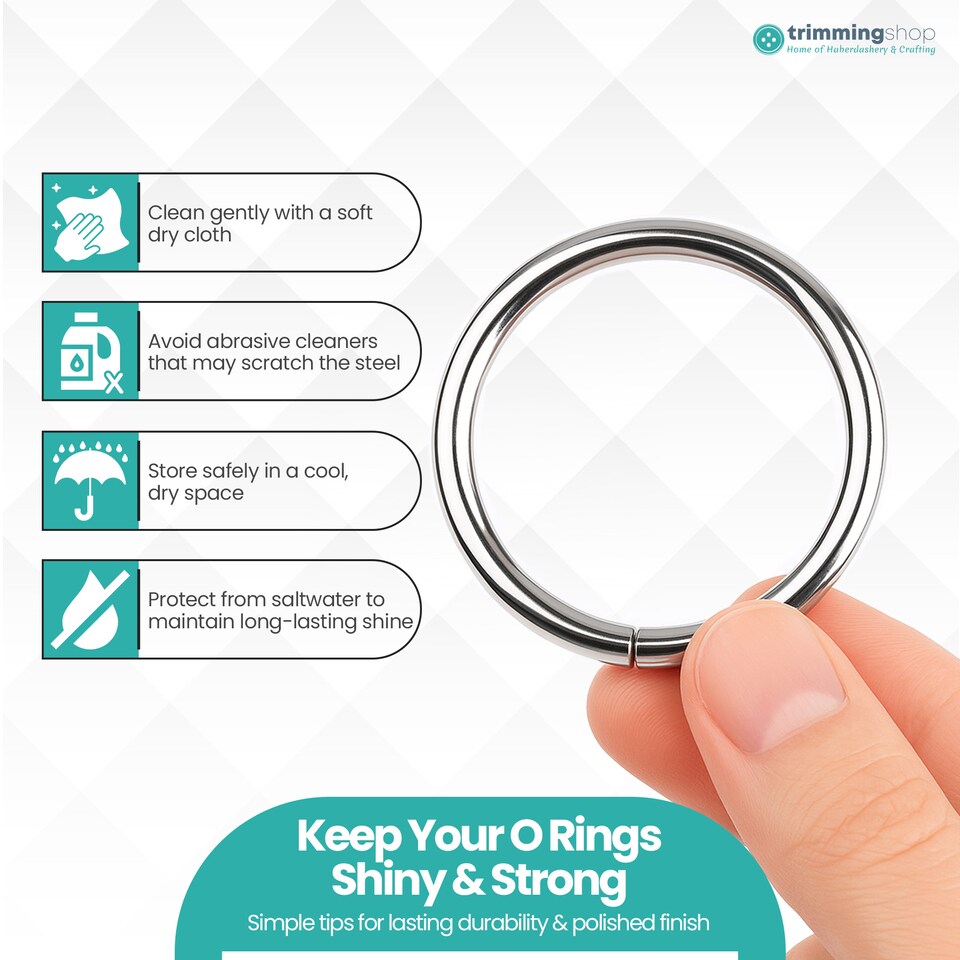 image 1 of 32mm O Rings Stainless Steel Split Rings Round Ring Keyring Hoops - Silver