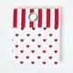 image 3 of Homescapes Red Love Hearts Ready Made Eyelet Curtain Pair - 117 x 137 cm Drop | Red | Red