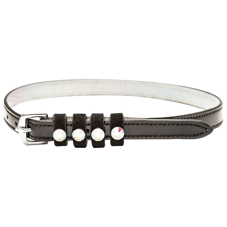 Imperial Riding IRHPardouz Leather Spur Straps - Black/Black Hologram - One Size