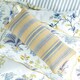 image 4 of Sanderson Enys Garden Cushion Indigo & Ochre 70X30cm