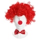 image 1 of 3 Piece Red Set - Red Nose, Curly Wig & Sequin Bow Tie Red | One Size