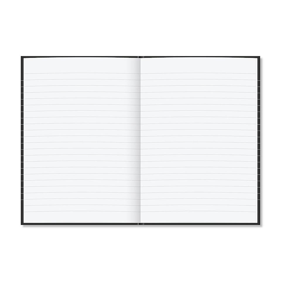 image 1 of Rhino A5 Casebound 192 Pages 8mm Lined Hardback Notebook