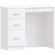 image 7 of Vida Designs Riano 3 Drawer Dressing Table Vanity Makeup Desk, White