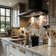 image 2 of Birds & Leaves In Autumn Splash Back | White