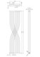 image 4 of Balterley Bathroom Modern Spirit Curved Designer Radiator Wall Mounted - Space Saving Design | White | Gloss White | 1