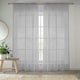 image 1 of Pair of Crystal Silver Plain Voile Panels 137 cm (54 inch) Rod Pocket Panels for Bedroom and Living Room