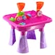 image 1 of The Magic Toy Shop Sand and Water Table 23-Piece Pink Kids Outdoor Play Set