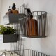 image 2 of KitchenCraft Storage Basket Grey Wire Small