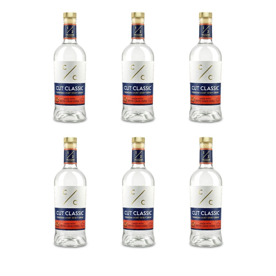 image 1 of Cut Classic Mid-Strength British Vodka (6 x 70cl)