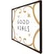 image 3 of Good vibes (Picture Frame) Brown | Oak | XS