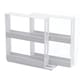 image 1 of Living and Home 2-Tier Rotating Jars Spice Rack Kitchen Storage Shelf - White | White