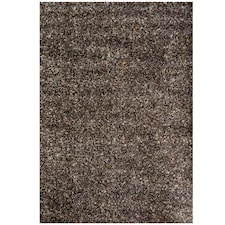 KUKOON Chocolate Brown Mottled Shaggy Living Room Area Rug 80cm x 150cm Brown