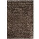 image 1 of KUKOON Chocolate Brown Mottled Shaggy Living Room Area Rug 80cm x 150cm Brown