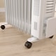 image 9 of HOMCOM 2500W Quiet Oil Filled Radiator, 11 Fin Energy Efficient Portable Electric Heater with 3 Heat Settings, Adjustable Thermostat, Safety Tip Over, Overheat Protection, for Home, White