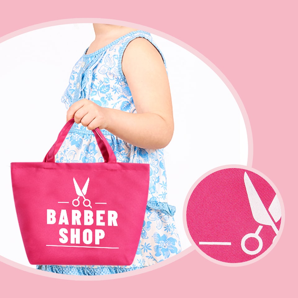 image 1 of Pretend Play Fashion Hairdressing Set with Barber Shop Bag – Style & Fun On The Go!