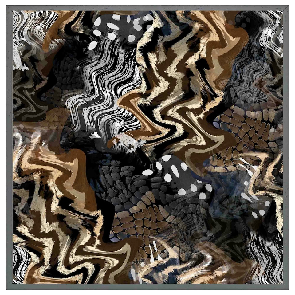 image 1 of African print (Picutre Frame) Brown | L