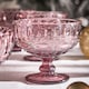 image 4 of Set of 4 Vintage Pink Glass Trifle Bowl Christmas Dessert Bowls Wedding Decorations Ideas H10 x Dia12cm | Pink | Pink | Medium | 4