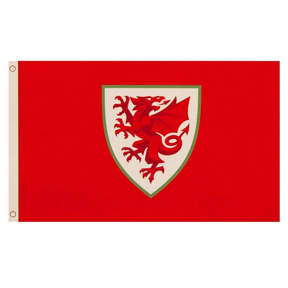 Wales Core Crest Flag - Red - One Size