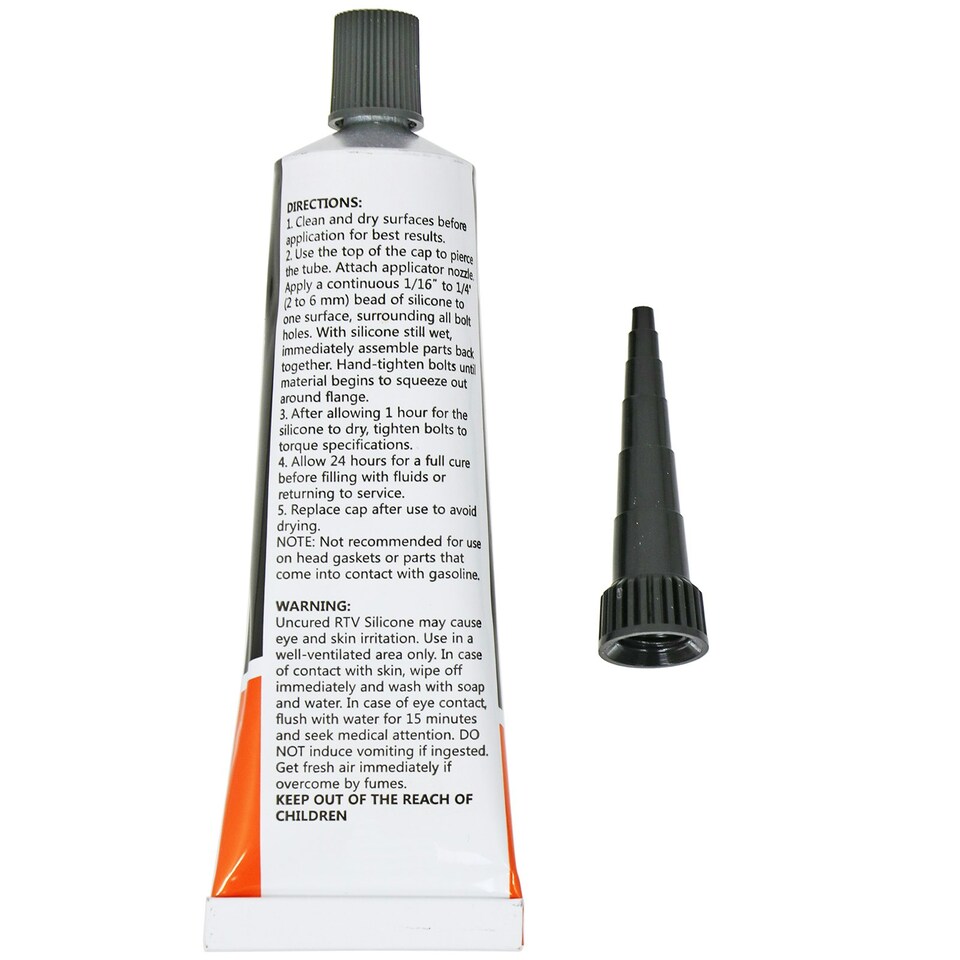image 1 of SPARES2GO High Temperature Seal Heat Resistant Silicone Hi Temp Oven Glass Door Glue Sealant Exhaust