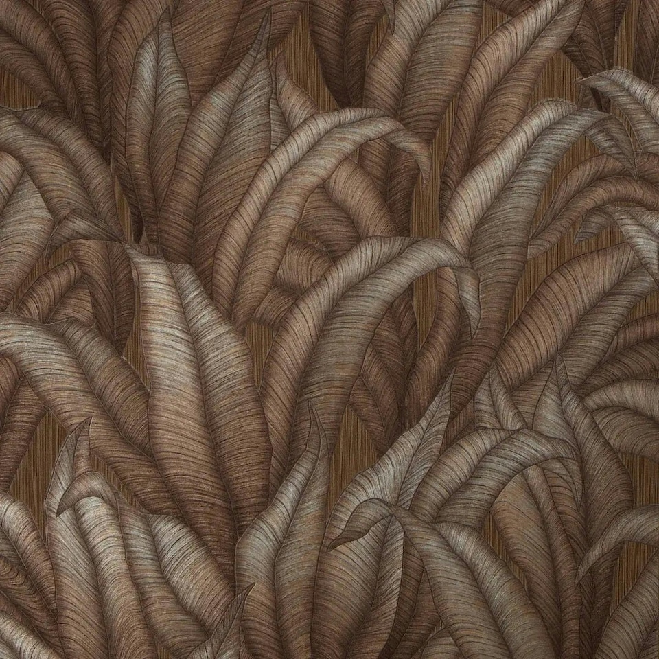 image 1 of Riviera Tropical Wallpaper in Copper | Copper | Copper
