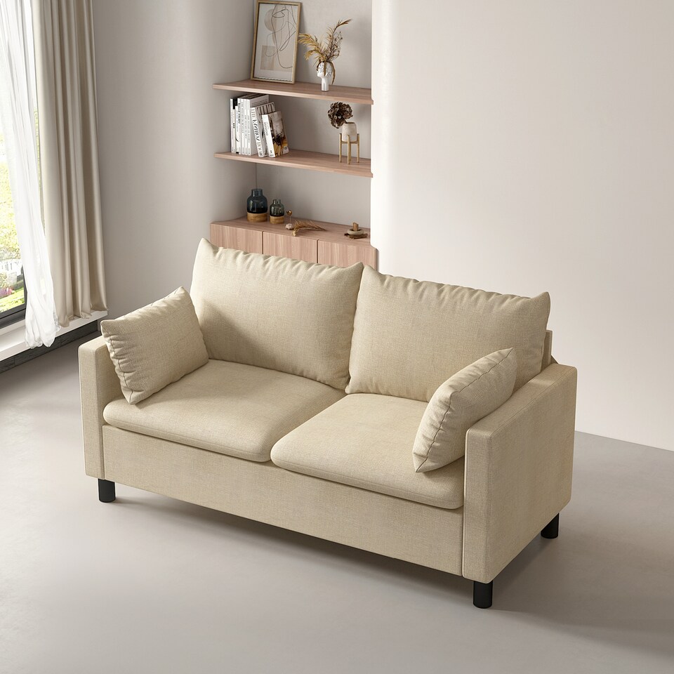image 1 of CozyWell Large Sofa Plush Padded Settee - Laura