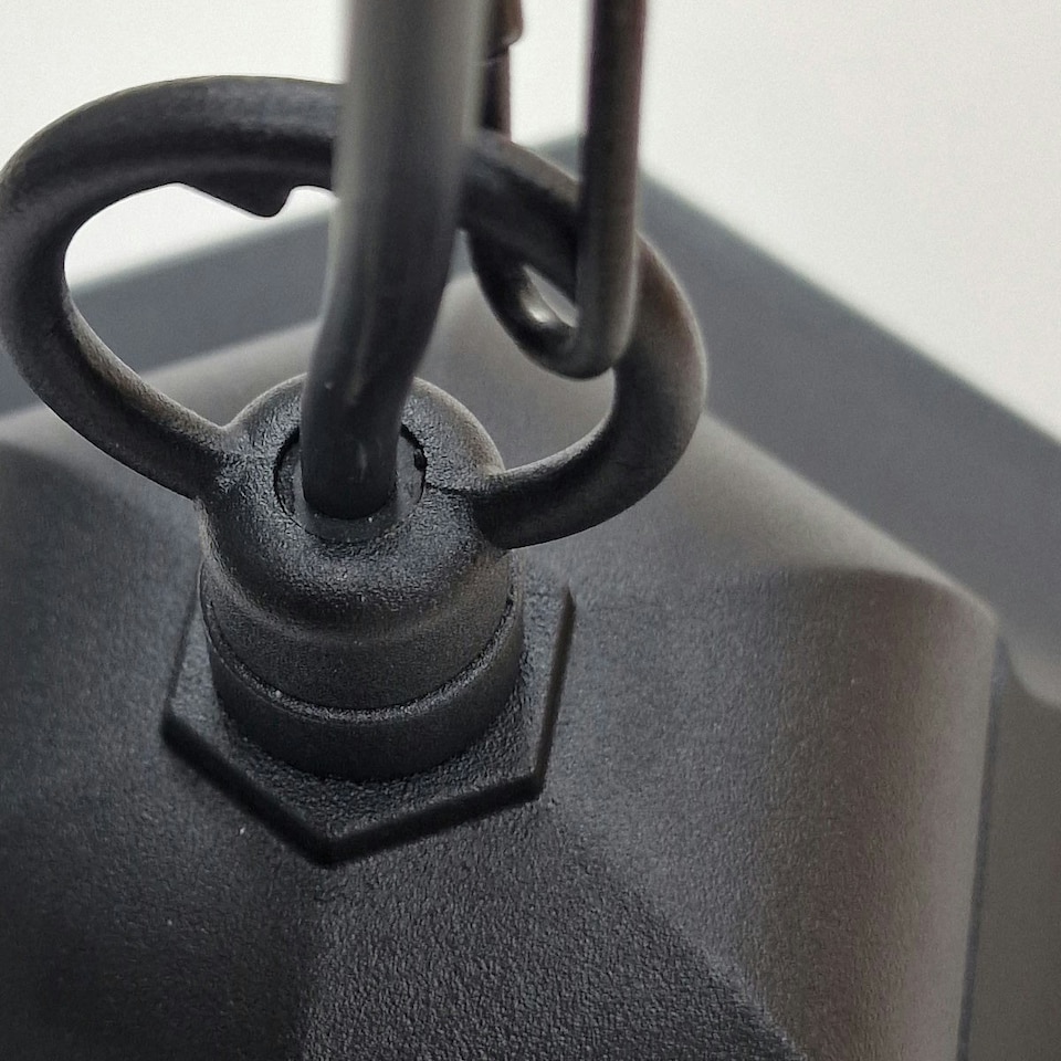 image 1 of Parish Outdoor Pendant Ceiling Light, Black IP44