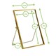 image 3 of Nicola Spring Standing Metal Photo Frames - 5" x 7" - Silver - Pack of 5 - Freestanding Picture Frame Display Frame Poster Frame Picture Display Silver | S