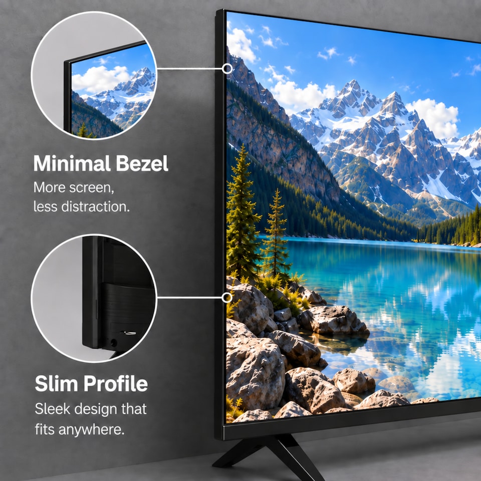 image 1 of EMtronics 40 Inch Full HD 1080p LED TV - EM40HDRADVD
