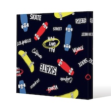 Skate (Canvas Print) / 90 x 90 x 4cm | Multi