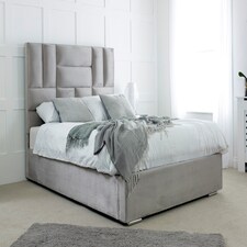 Ofsted Plush Superking Bed Frame - Silver