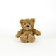 image 2 of Warmies Brown Curly Bear Plush Mini Size, Fully Microwavable and Weighted Cuddly Toy for Anxiety, Chill in The Freezer or Heat in Microwave, Soft Toy Heat Pad
