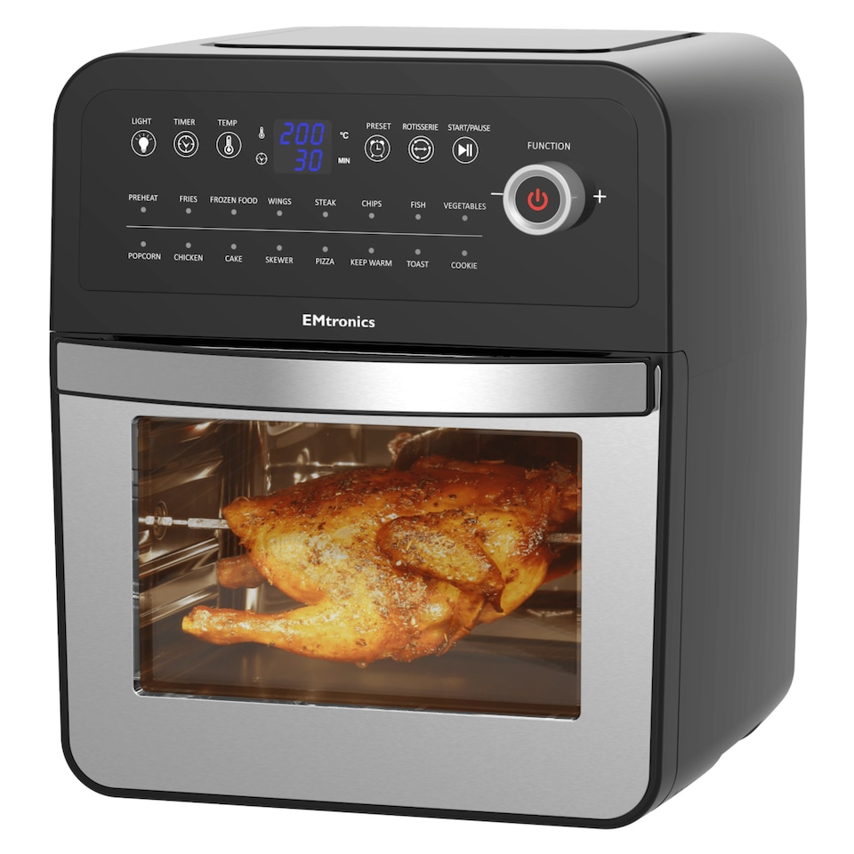image 1 of EMtronics 12L Digital Air Fryer Oven Combi - Stainless Steel