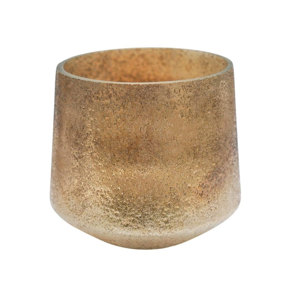 image 1 of Opulent Metallic Planter Gold