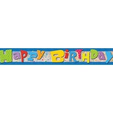 Happy Birthday Prismatic Foil Banner 365cm