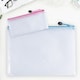 image 5 of Pack of 12 A5 Purple PVC Mesh Zip Bags