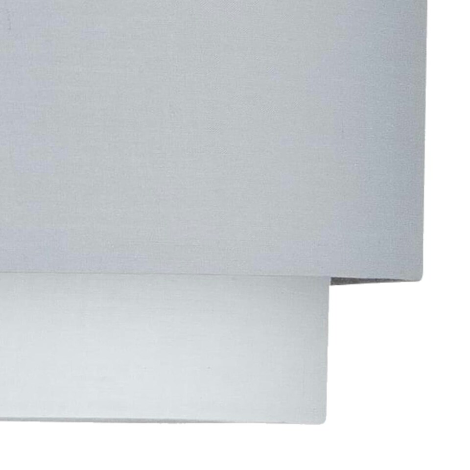 image 1 of First Choice Lighting Pair of Grey Ombre 2 Tier Ceiling Light Shades Grey