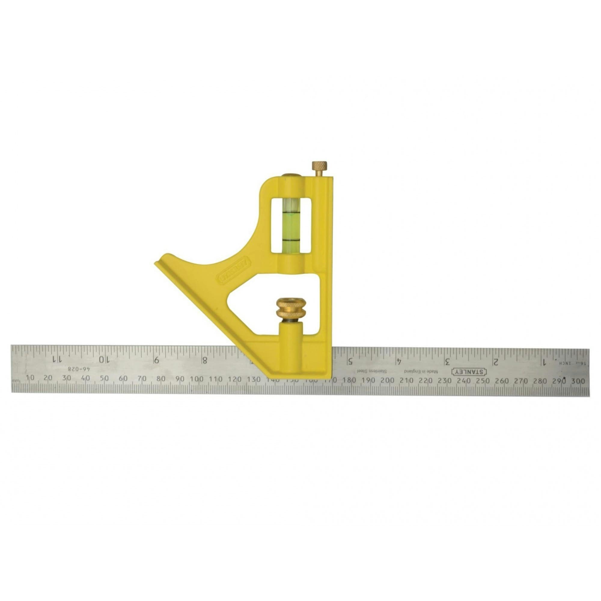Stanley Hand Tools Die-cast Combination Square 300mm (12in) - Multi Colour - 300mm
