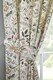 image 4 of Cleo - Fully Lined Floral Curtains - Pencil Pleat - Polycotton (Willow, 90'' x 54'' - 229cm x 137cm (Pair)) | Green | Willow