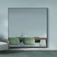 image 8 of The Artus - Black Aluminium Edged Wall Mirror 47" X 31" (120CM X 80CM) Black